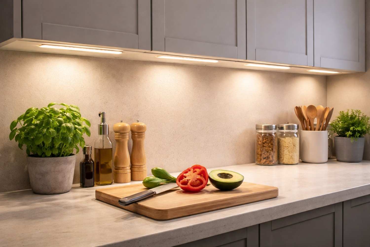 EMF Exposure From Under Cabinet Lighting in Kitchen