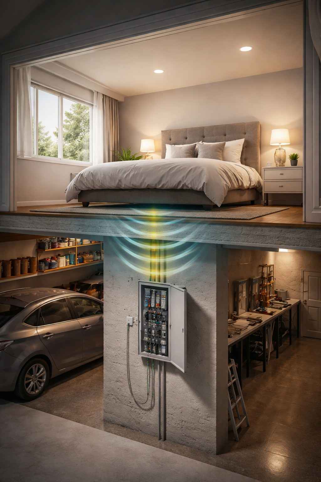 Is It Safe to Sleep Above a Garage Electrical Panel?