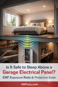 EMF from above a garage electrical panel