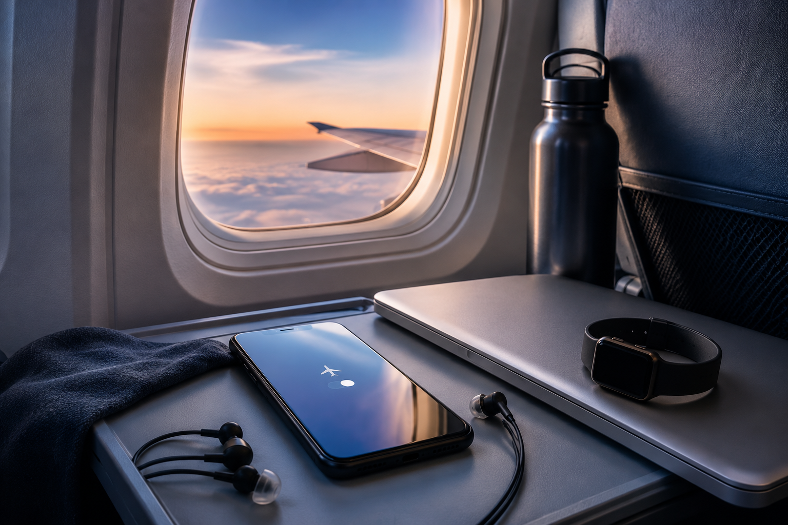 Reduce EMF on Airplane